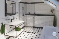 Obklady Ragno Brick glossy white - CKON001-industrial-018