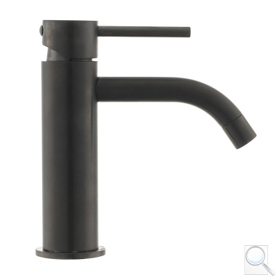 Umyvadlová baterie Paffoni Light bez výpusti kartáčovaný černý nikl mat LIG071NKNSP. 