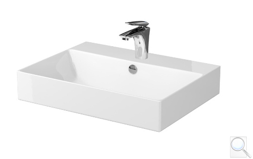 Nábytkové umyvadlo Cersanit Inverto 60,5x45,5 cm otvor pro baterii uprostřed K671-005. obr. 1