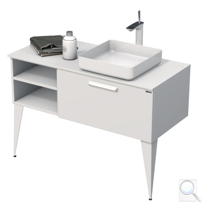 Koupelnová skříňka pod umyvadlo Naturel Luxe 110x36x50 cm bílá mat LUXE110PBMBU32. obr. 1