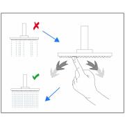 Hlavová sprcha do stropu Optima, průměr 40 cm OPB011. obr. 5&nbsp;