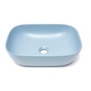 Umyvadlo na desku SAT Infinitio 45,5x32,5 cm tmavě modrá mat bez přepadu SATINF4532DBLM. obr. 2&nbsp;