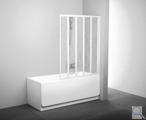 Vanová zástěna skládací Ravak Supernova pětidílná VS5. 