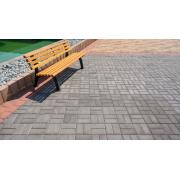 Zámková dlažba CIHLA. povrch hladký - barva šedá 3