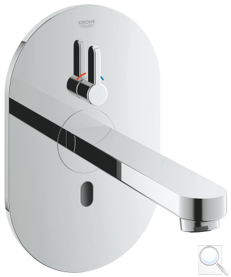 Umyvadlová baterie Grohe Eurosmart se senzorem chrom 36315000.