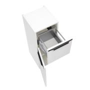 Koupelnová skříňka nízká Naturel Nobia 30x86x35 cm bílá lesk pravá nebo levá. obr. 6&nbsp;