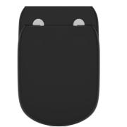 WC závěsné se sedátkem softclose Ideal Standard Tesi silk black mat zadní odpad T5361V3. obr. 5 
