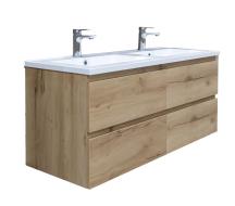 Koupelnová skříňka s dvojumyvadlem SAT B-Way dub mat BWAY2120OAKU