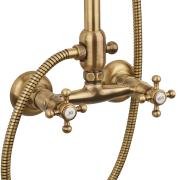 Sprchový systém Paffoni Ricordi s kohoutkovou baterií bronz ZCOL000BR. obr. 5