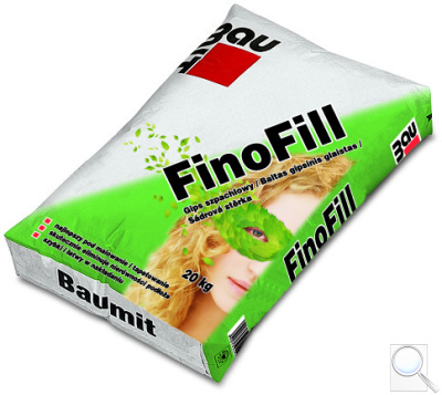 Sádrová stěrka ruční FinoFill Baumit. 
