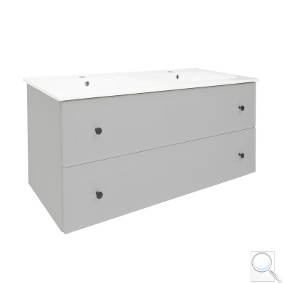 Koupelnová skříňka s umyvadlem Naturel Forli 120x45x46 cm šedá mat FORLI120GMU. obr. 1