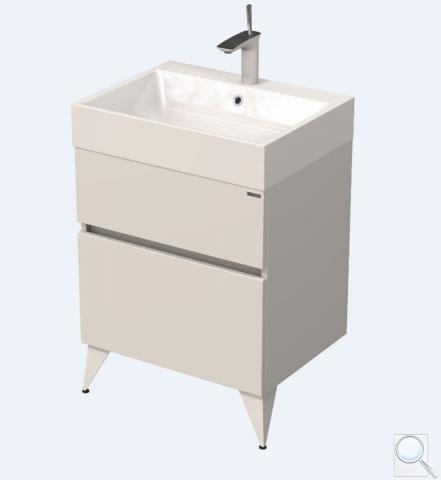Koupelnová skříňka pod umyvadlo Naturel Luxe 60x56x46 cm bílá mat LUXE60BMBU 
