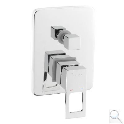 Vanová baterie Optima Levanta včetně podomítkového tělesa chrom LE215. 