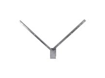 Bavolet na čtyřhranný sloupek PILOFOR® 60×60 mm, tvar V, Zn