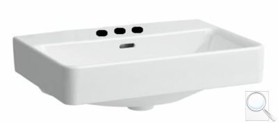 Umyvadlo na desku Laufen Pro 55x38 cm tři otvory pro baterii H8129520001081. obr. 1