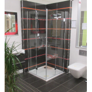 Sprchová vanička čtvercová SAT Limnew litý mramor 80x80, 90x90, 100x100 cm. Obr. 3 