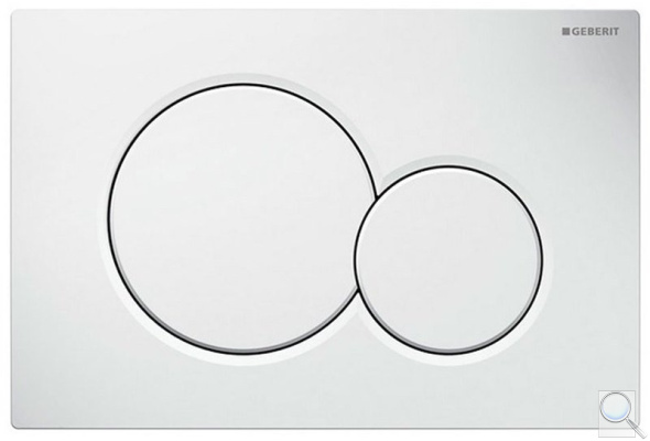 Ovládací tlačítko Geberit Sigma01 plast. alpská bílá (kód: 115.770.11.5)