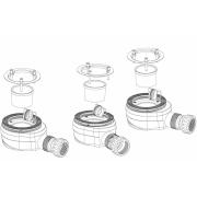 Sifon k vaničkám MULTI SIKOLIMCC průměr 90 mm ESLIM90. Technický nákres 1&nbsp;