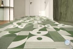 Dlažba Fineza Terra olive zelená - 