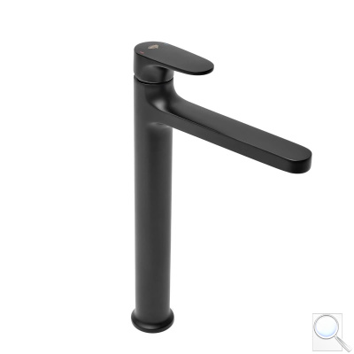 Vysoká umyvadlová baterie SAT Dark bez výpusti černá mat SATBSDA285PC. obr. 1