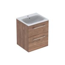 Koupelnová skříňka s umyvadlem Geberit Selnova 55x50,2x65,2 cm ořech hickory 501.234.00.1