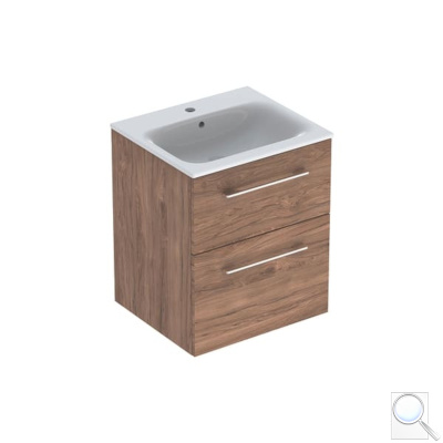 Koupelnová skříňka s umyvadlem Geberit Selnova 55x50,2x65,2 cm ořech hickory 501.234.00.1. obr. 1