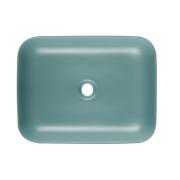 Umyvadlo na desku SAT Infinitio 50x39 cm zelená mat bez přepadu SATINF5039LGEM. obr. 3&nbsp;