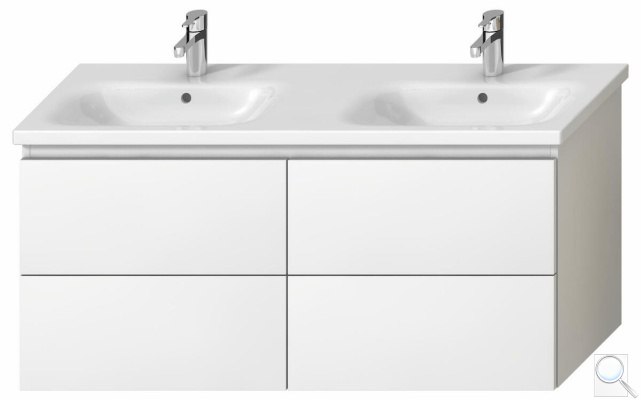 Koupelnová skříňka pod umyvadlo Jika Mio-N 126x44,5x59 cm bílá H40J7184015001. obr. 1