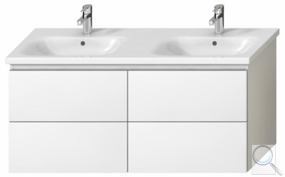 Koupelnová skříňka pod umyvadlo Jika Mio-N 126x44,5x59 cm bílá H40J7184015001. obr. 1