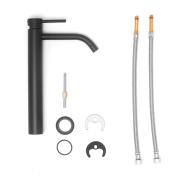 Vysoká umyvadlová baterie Paffoni Light bez výpusti černá mat LIG081NO. obr. 6&nbsp;