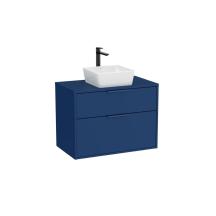 Koupelnová skříňka bez umyvadla Roca Optica 78,5x56,5x45,5 cm modrá mat OPTDESK802ZM