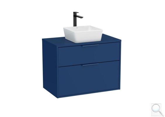 Koupelnová skříňka bez umyvadla Roca Optica 78,5x56,5x45,5 cm modrá mat OPTDESK802ZM. obr. 1