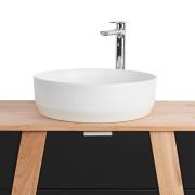 Koupelnová skříňka pod umyvadlo na desku Naturel Home 80x73x46 cm ořech/černá mat HOMEUMDC. obr. 5&nbsp;