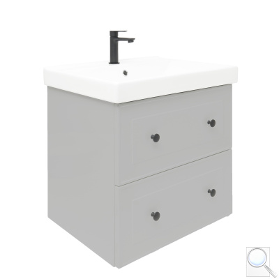 Koupelnová skříňka s umyvadlem Naturel Forli 60x45x46 cm šedá mat FORLI60GMUVER. obr. 1