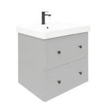 Koupelnová skříňka s umyvadlem Naturel Forli 60x45x46 cm šedá mat FORLI60GMUVER