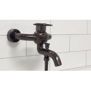 Vanová baterie WF Industrial se sprchovým setem 150 mm olejem gumovaný bronz SIKOBWFS223. obr. 2 