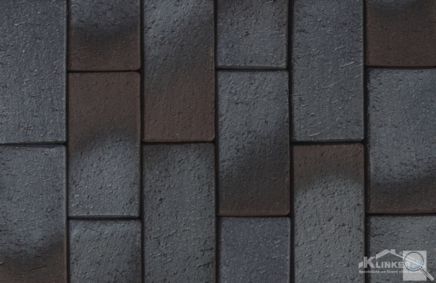 Cihlová dlažba Lübeck braun blau geflammt. Lübeck braun blau geflammt, cihlová dlažba