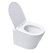 WC se sedátkem softclose závěsné SAT Infinitio bílá mat zadní odpad SATINF010RREXPWM. obr. 2 