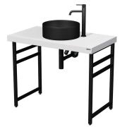 Noha pod desku Naturel Dolce 45x68x3 cm černá mat NOHAH45CM. obr. 3&nbsp;