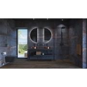 Umyvadlo na desku v barvě rose gold SAT Aurum 38x38 cm bez přepadu SATAUR3838BRG. obr. 4