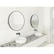 Zrcadlo se senzorem SAT 70x70 cm černá SATZKULED70CE. obr. 4&nbsp;