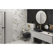 Umyvadlo na desku SAT Infinitio 61,5x36 cm černá mat bez přepadu SATINF61536BKM. obr. 6&nbsp;