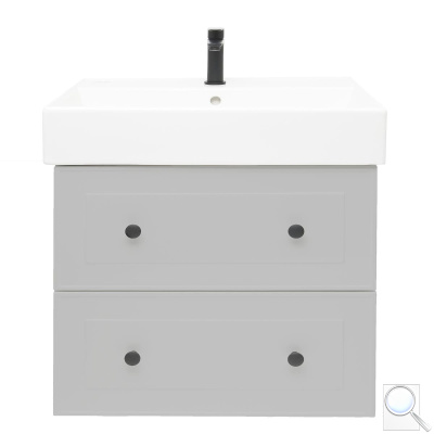 Koupelnová skříňka s umyvadlem Naturel Forli 80x45x46 cm šedá mat FORLI80GMUSAT. obr. 1