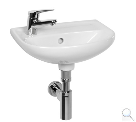 Umývátko Jika Lyra Plus 40x31 cm otvor pro baterii vlevo H8153810001051. obr. 1