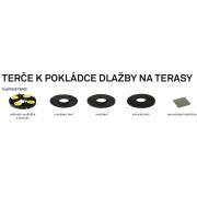 Terče pod terasovou dlažbu. terče plastové 