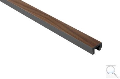 Obkladová lamela levé ukončení Fineza Slat Large Dark oak hnědá