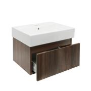 Koupelnová skříňka s umyvadlem SAT Evolution 58x30x44,8 cm ořech mat SATEVO60NAU2. obr. 2 