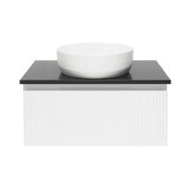 Koupelnová skříňka s žulovou deskou SAT Evolution 78x30x44,8 cm bílá mat SATEVO80WMZ