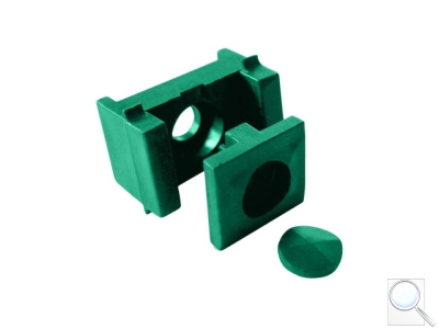 Příchytka pro PILOFOR® – PRO na sloupek 60 × 40 mm, PVC - zelená. 
