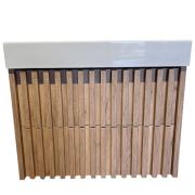 Koupelnová skříňka s umyvadlem SAT Delano 80x56x46 cm dub mat DELANO80ZDSAT. obr. 4 